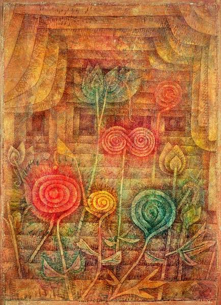 Spiral Flowers, 1926 (no 82) (w/c on primed gauze on wooden panel)  de 
