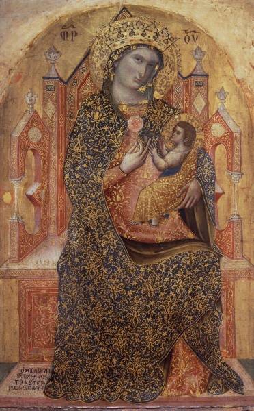 Enthroned Madonna / Ptg.by Veneziano de 