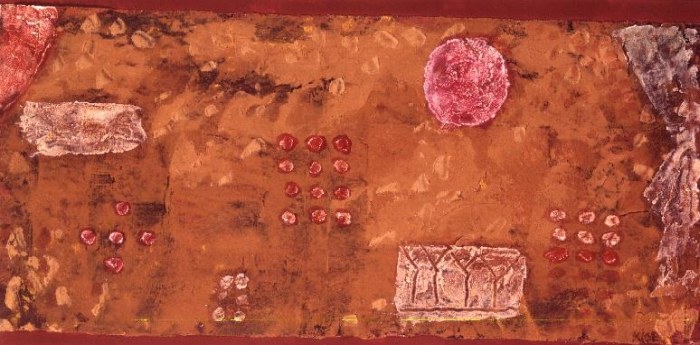 Still Life with Casket, 1931 (no 49) (wax paint and oil on paper on cardboard)  de 