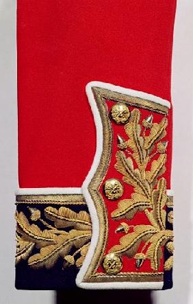 Sleeve detail of a British Army Uniform (textile)