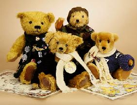 Soldier Teddy Bears ''Albert'', ''Jack'', ''Harrison'' And ''Thomas''  Created For The Soldiers'', S
