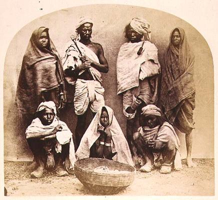 Saonras, an Aboriginal Tribe from Saugor, Central India, no. 355 from 'Faces of India', pub. 1872 (s de 