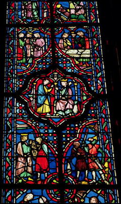 Scenes from the life of King David, 13th century (stained glass) de 