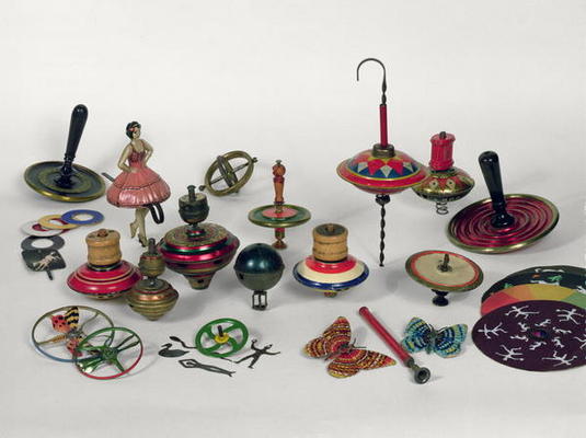 Spinning tops, humming tops and optical tops, 1890-1950 de 