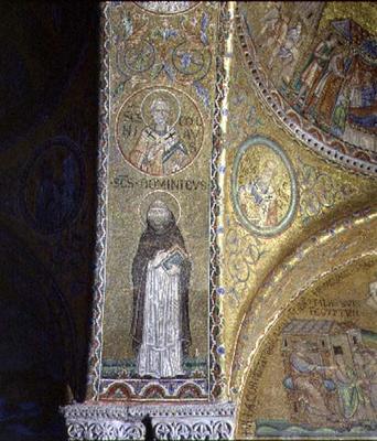 St. Dominic and St. Nicholas, mosaic in the atrium of San Marco Basilica (see also 60046-7) de 