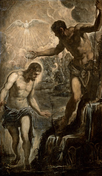 Tintoretto / Baptism of Christ de 