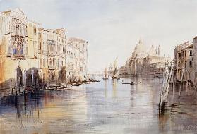The Grand Canal, With Santa Maria Della Salute, Venice, Italy