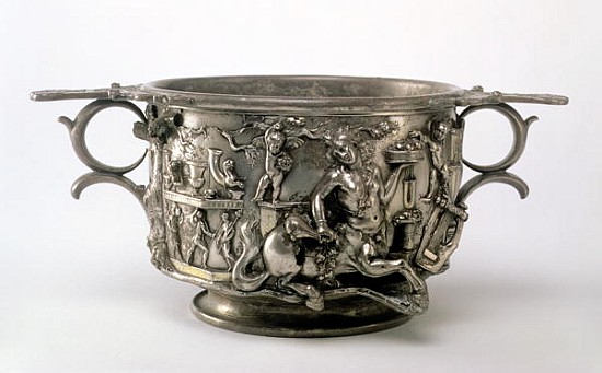 The Centaur Cup, Gallo-Roman, from the Berthouville Treasure, c.2nd-3rd century AD (silver) (see 107 de 