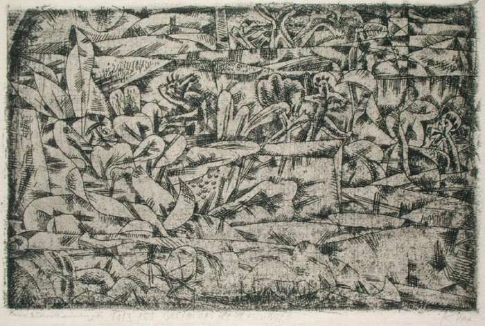 The Garden of Passion, 1913 (no 155) (etching on zinc)  de 