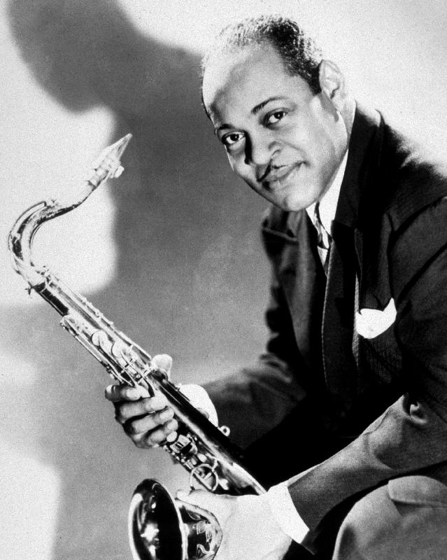 The saxophonist Coleman Hawkins in 40's de 