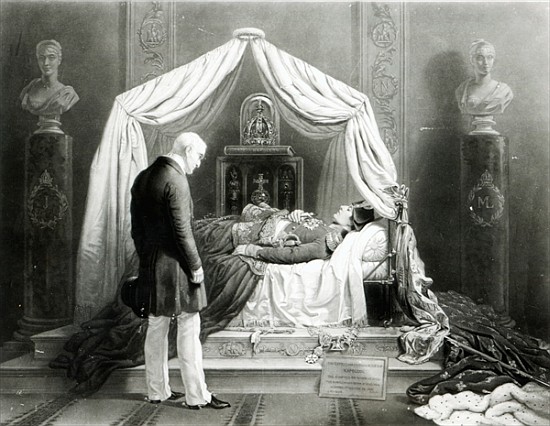 The wax model of the Duke of Wellington gazing at Napoleon de 