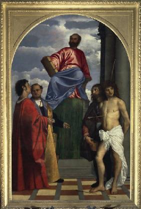 St.Mark on the throne / Titian / c.1511