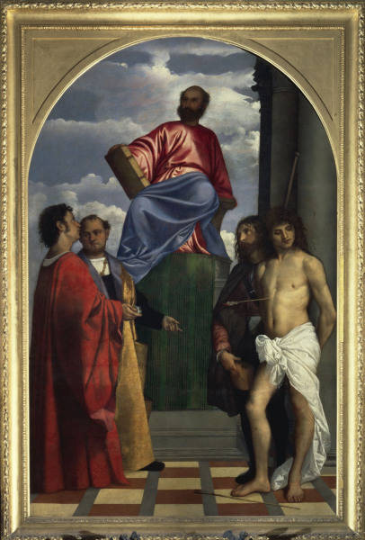 St.Mark on the throne / Titian / c.1511 de 