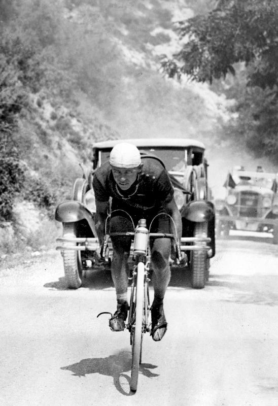 Tour de France 1929, 13th leg Cannes/Nice on July 16 : Benoit Faure on the Braus pass de 
