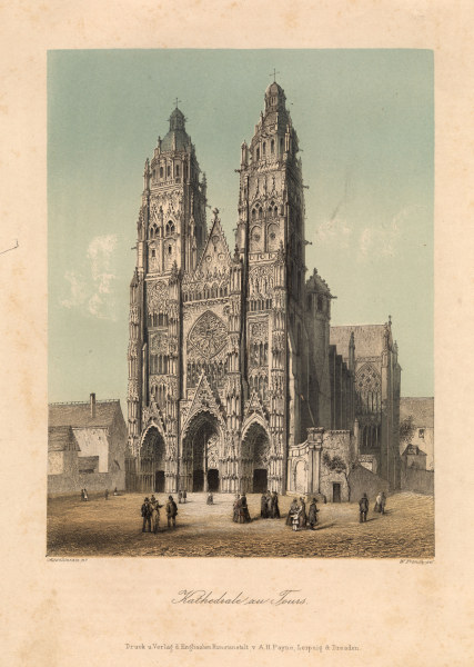 Tours, Kathedrale / French n.Asselinau de 