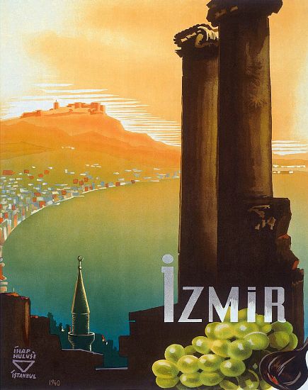 Turkey: Izmir, Turkey - Turkey Touring and Automobile Club poster by Ihap Hulusi Gorey de 