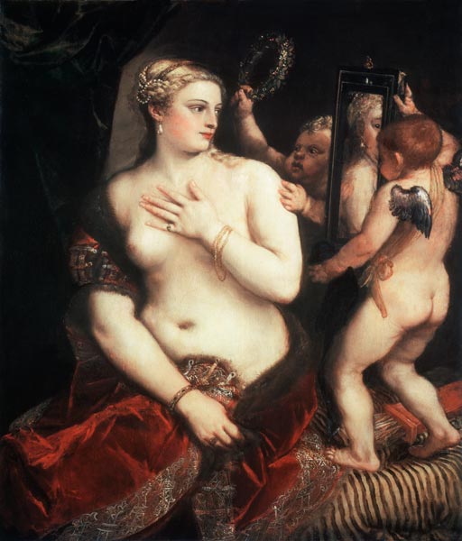 Titian / Venus with a Mirror / c. 1555 de 