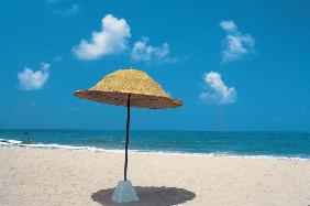 Umbrella at beach (photo) 