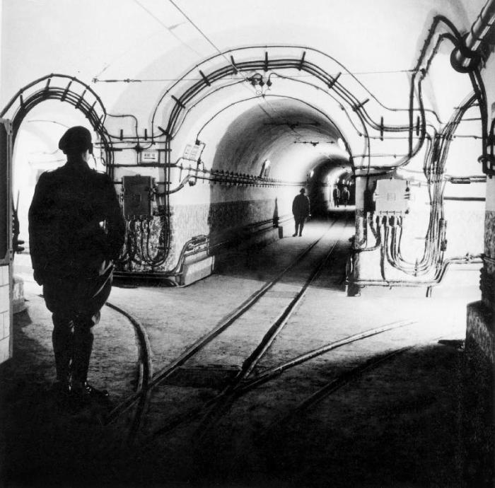 underground galleries in line Maginot de 