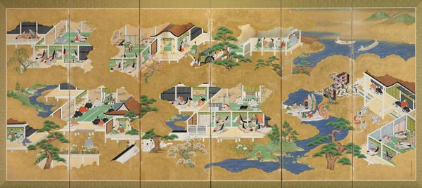 Various Scenes Of The Tale Of Genji de 