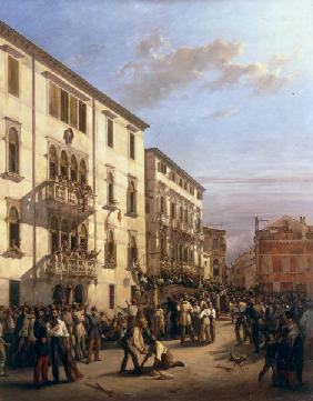 Venedig / Looting of Palazzo Querini