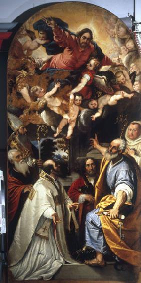 Christ in Glory & Saints /Venet.Ptg./C16