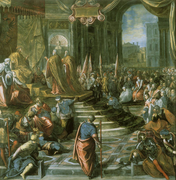 Tintoretto / Papal-Venetian Peace Deleg. de 