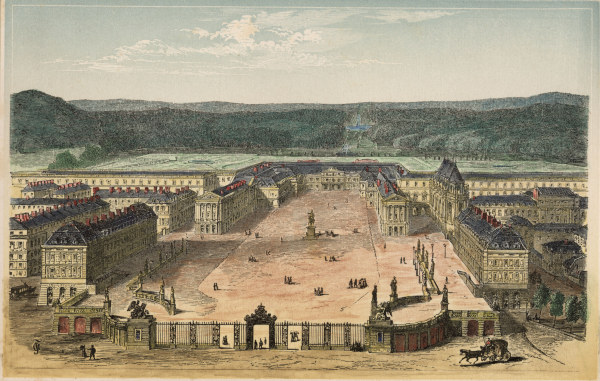 Versailles, Schloß / Holzstich um 1870 de 