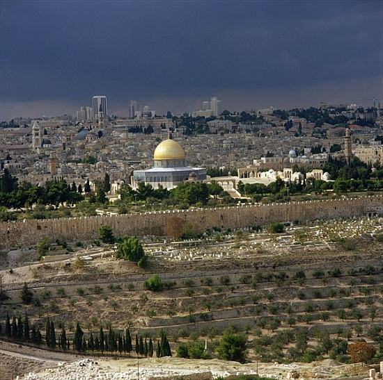 View of the city and The Dome of the Rock, built AD 692 de 