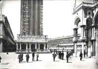 View of Piazza San Marco and the Loggetta from the Porta della Carta (b/w photo)