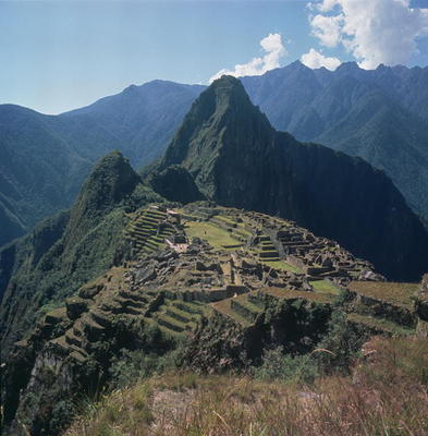 View of the citadel, Pre-Columbian Inca, probably built during the reign of Inca Pachacutec Yupanqui de 