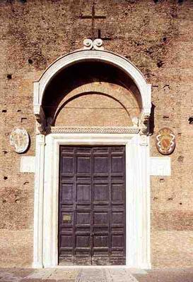 View of the doorway to the Convent, 17th century (photo) de 