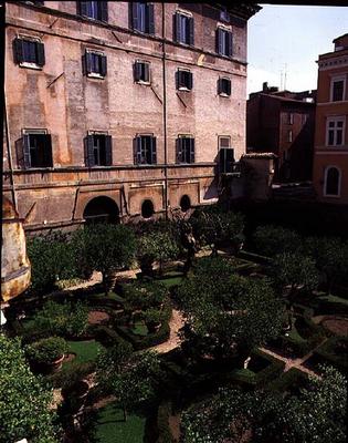 View of the gardens, designed by Antonio da Sangallo the Younger (1483-1546) and Nanni di Baccio Big de 