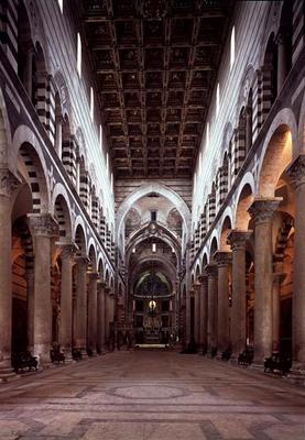 View of the nave, 12th century (photo) de 