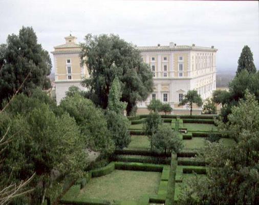 View of the villa and garden, designed by Jacopo Vignola (1507-73) and his successors for Cardinal A de 