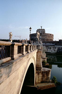 View over the Tiber towards the Castel Sant' Angelo (photo) de 