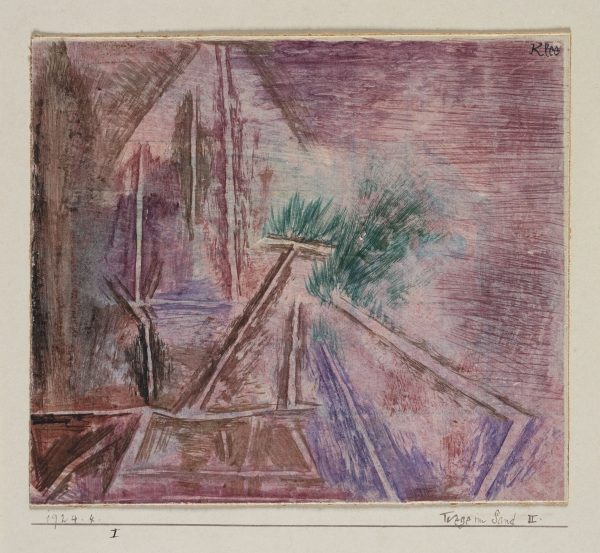 Wege Im Sand II, 1924 (pen & brush and coloured ink on board)  de 