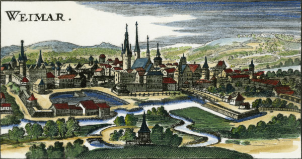 Weimar / Kupferstich um 1650 de 
