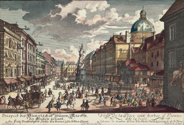Vienna, View of the Viennese Graben de 