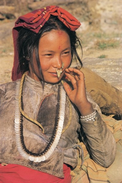 Woman typical of eastern Nepal (photo)  de 
