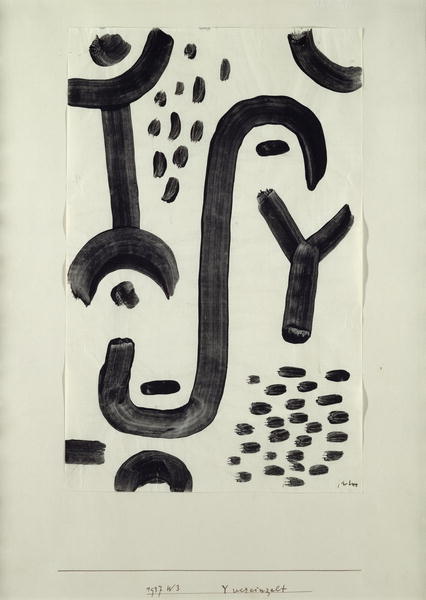 Y isolated, 1937 (no 243) (coloured paste on paper on cardboard)  de 