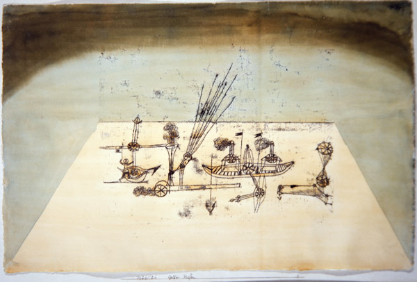Yellow Harbor, 1921 (pen & ink, transfer process, w/c and wash on paper)  de 