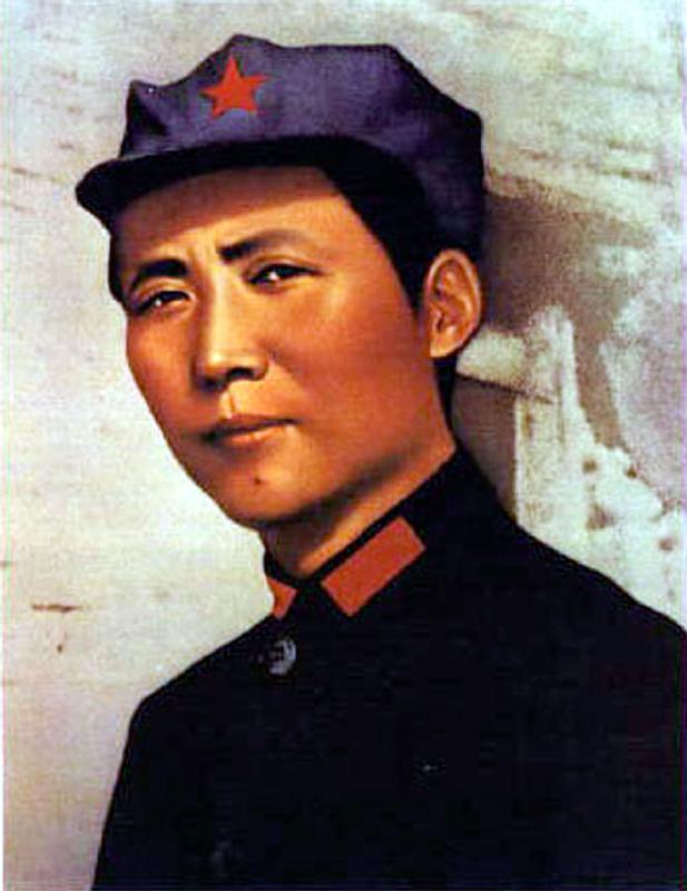 young Mao Tse Zedong poster for 1000 years of life for President Mao c. 1921 at time of creation of  de 