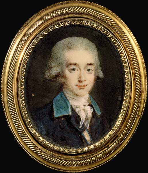 Portrait miniature of Count Hans Axel von Fersen (1755-1810) de Noël Hallé