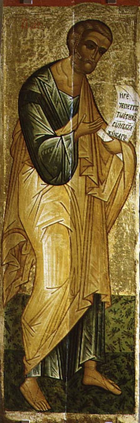 The Holy Apostle Peter, Russian icon from the Deesis of the Church of St. Vlasius de Novgorod School