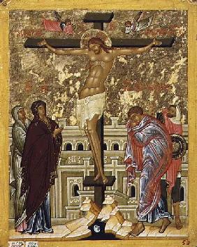 The Crucifixion of Our Lord, Russian icon from the Cathedral of St. Sophia