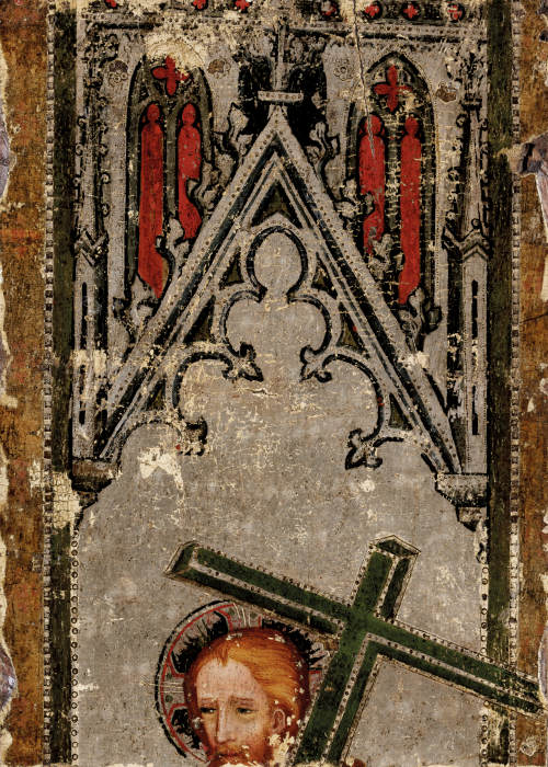 Christ Carrying the Cross (fragment, upper half) de Nürnberger Meister um 1350/60