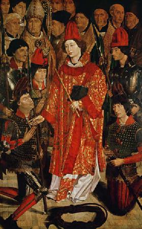 St. Vincent of Saragossa (d.304), Protector of Lisbon, from the Altarpiece of St. Vincent