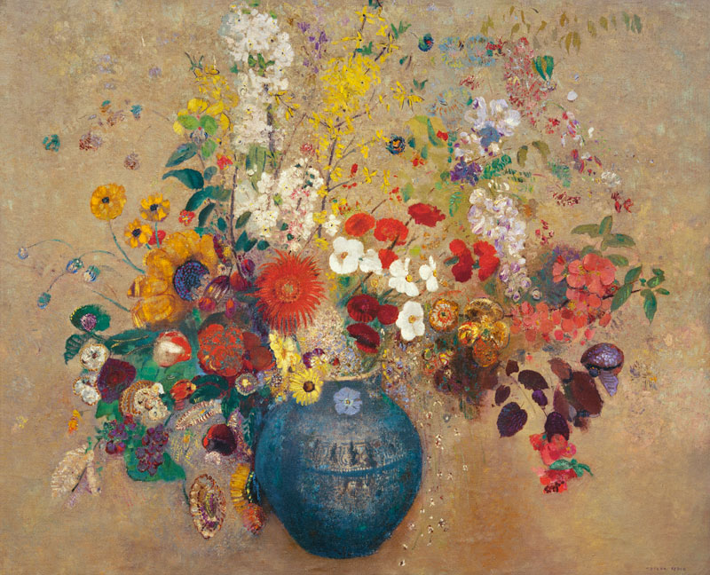 Bouquet of flowers de Odilon Redon