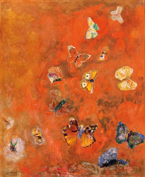 Evocation of Butterflies de Odilon Redon